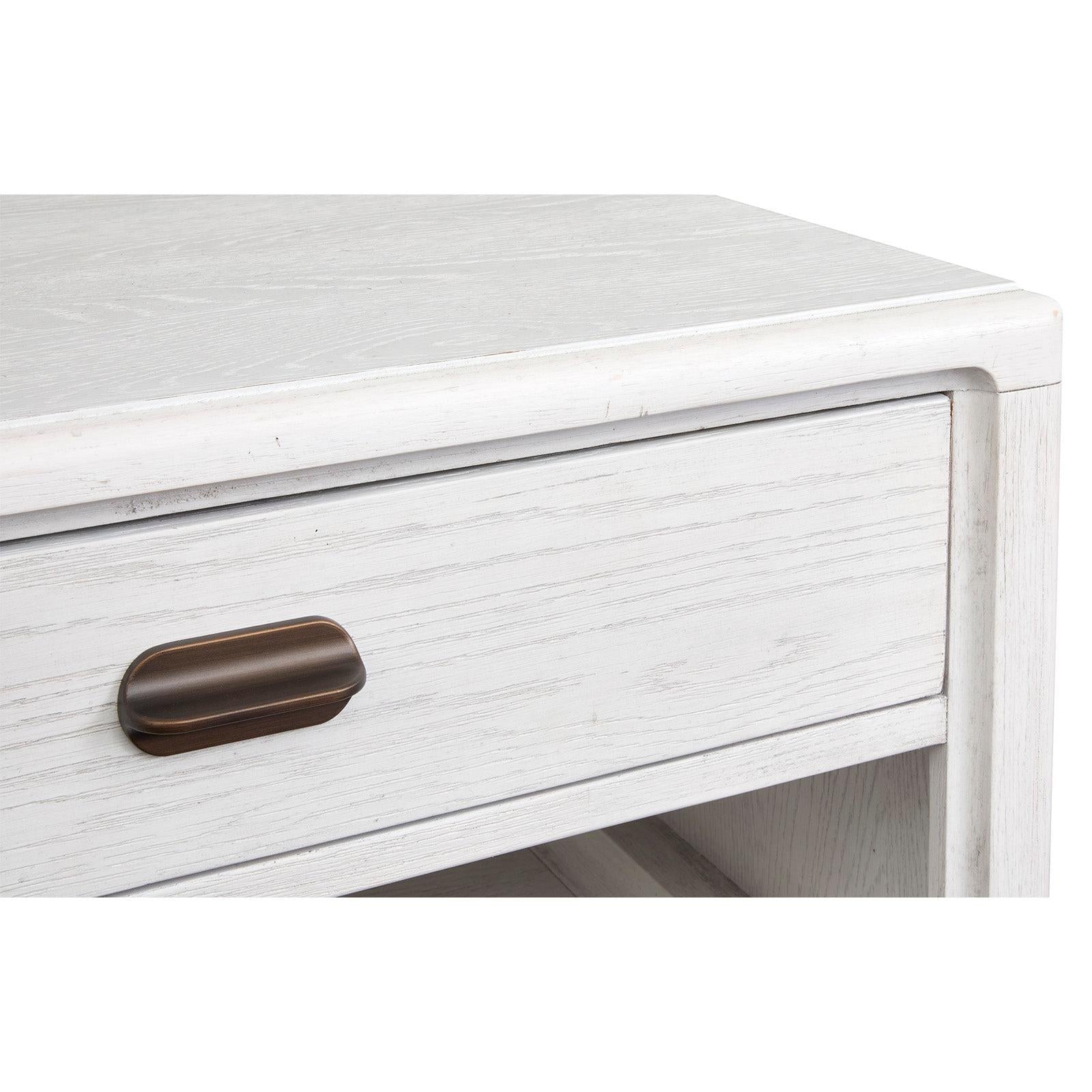 Salt Life Home Sunset Cove Moonlight Pearl Rectangular Cocktail Table with Casters