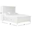Magnussen Home Heron Cove Chalk White & Dovetail Grey Bed