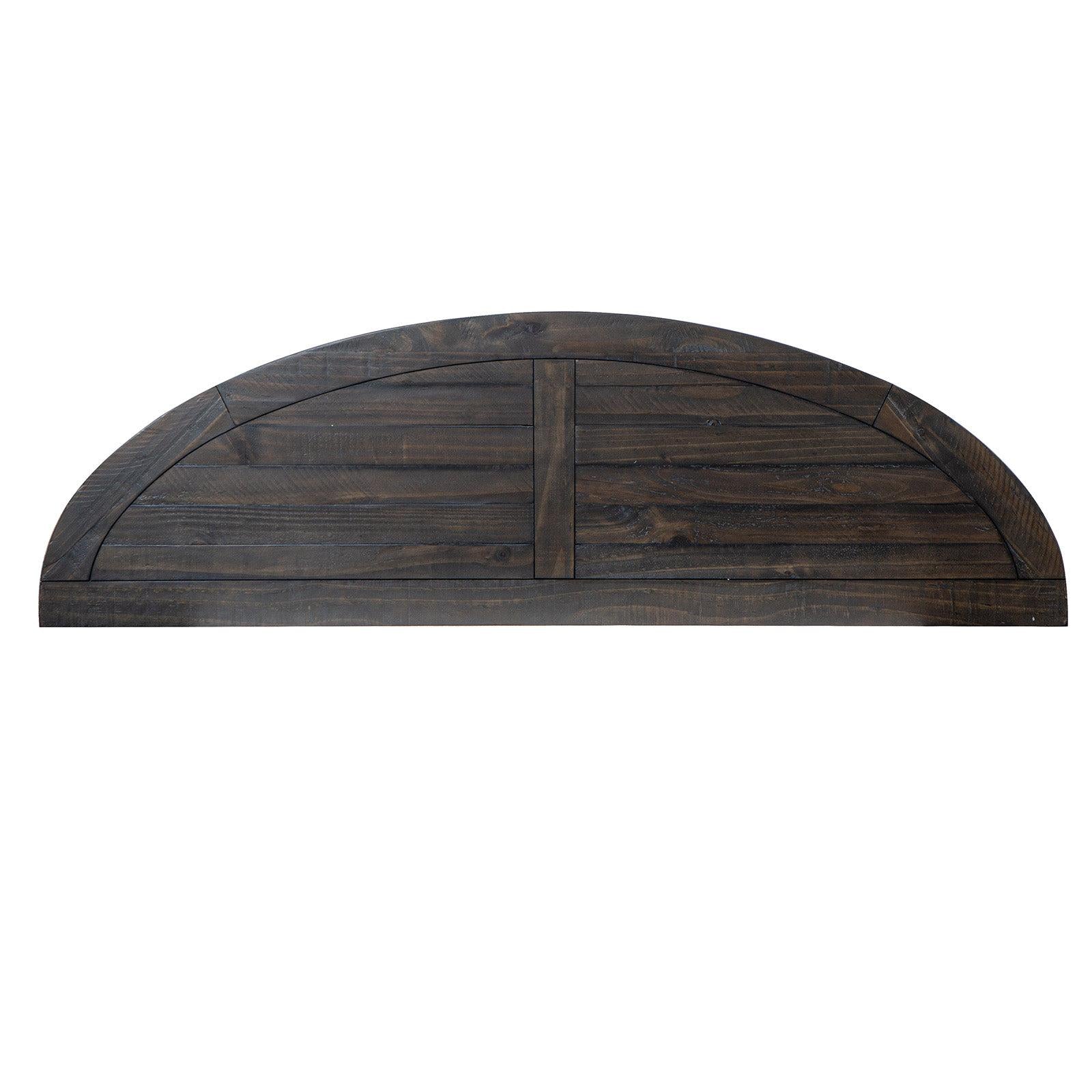 Magnussen Home Boswell Peppercorn Demilune Sofa Table