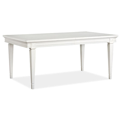 Magnussen Home Willowbrook Egg Shell White Extendable Rectangular Dining Table