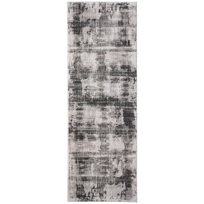 Feizy Sonora 39NYF Modern Abstract Rug in Gray/Ivory