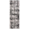 Feizy Sonora 39NYF Modern Abstract Rug in Gray/Ivory