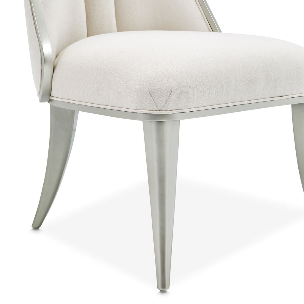 Michael Amini Penthouse Ash Gray Dining Side Chair - Set of 2