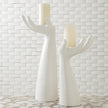 Global Views Matte White Ceramic Palma