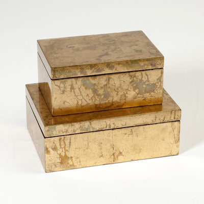 Global Views Luxe Gold Leaf Box