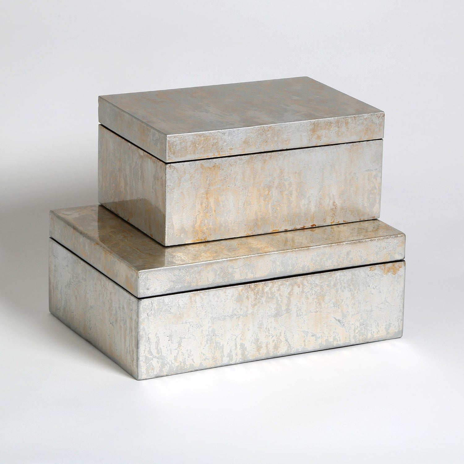 Global Views Silver Leaf Champagne Box
