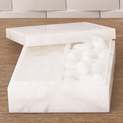 Global Views Alabaster Amenities Box Clearance