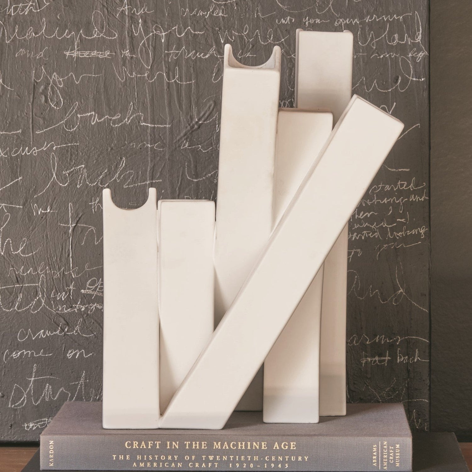Global Views Matte White Collage Vase