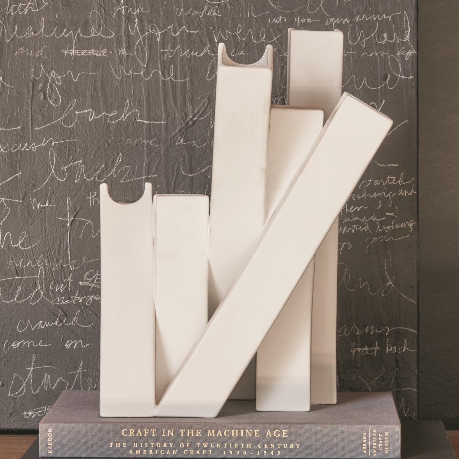 Global Views Matte White Collage Vase