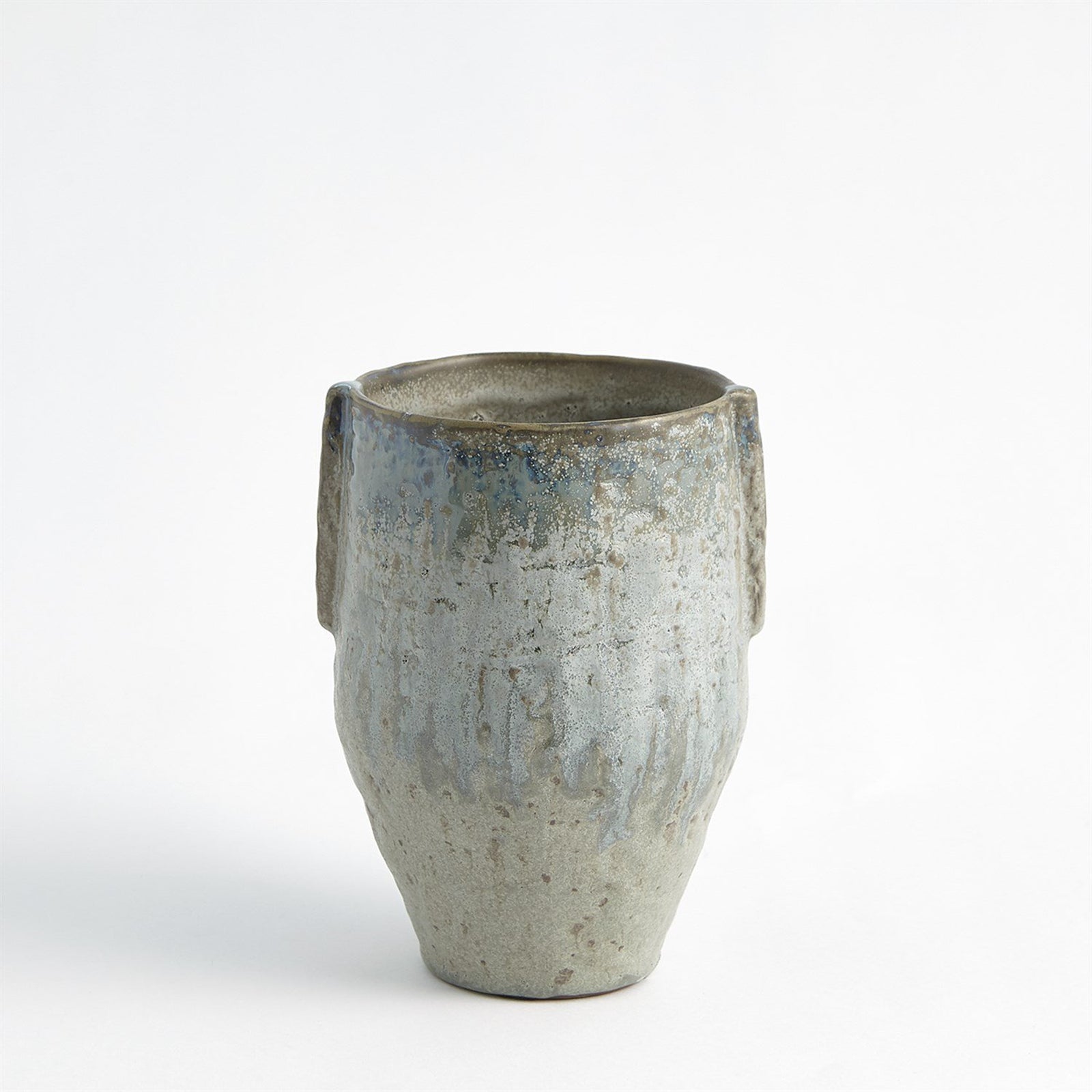 Global Views Reactive Seafoam Pinch Pot Vase