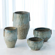 Global Views Reactive Seafoam Pinch Pot Vase