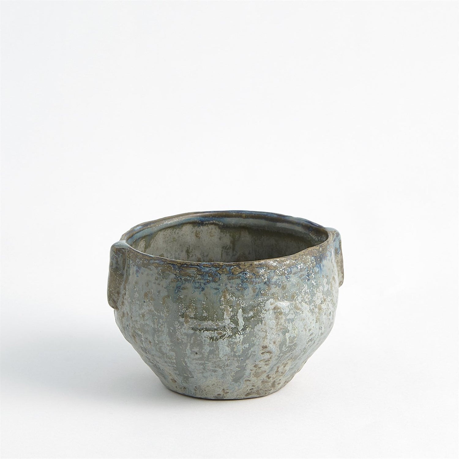 Global Views Small Reactive Seaform Pinch Pot Planter