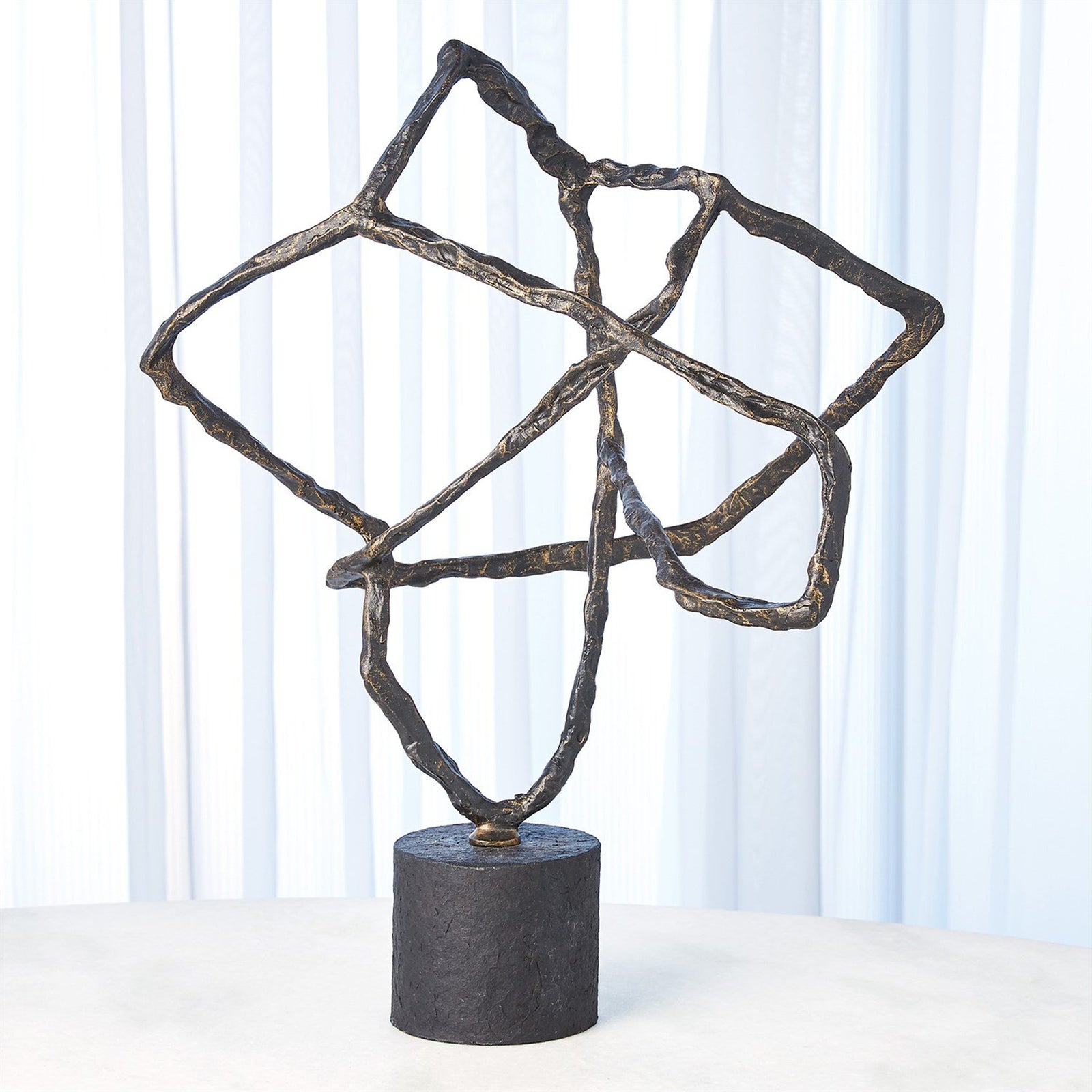 Global Views Bronze Tangled Sculpture