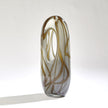 Global Views Grey Amber Swirl Vase