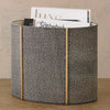 Global Views Oval Churchill Wastebasket