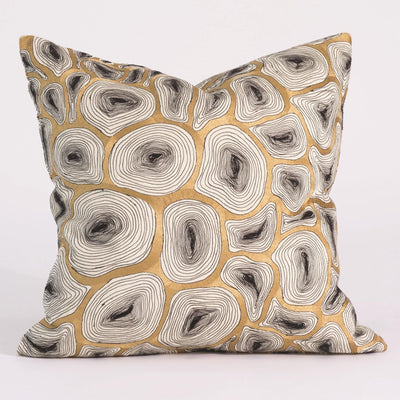 Global Views Black Gold Agate Pillow
