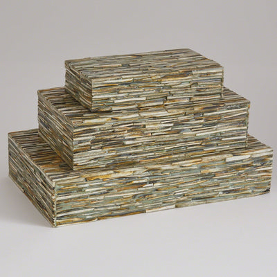 Global Views Forest Chiseled Bone Box