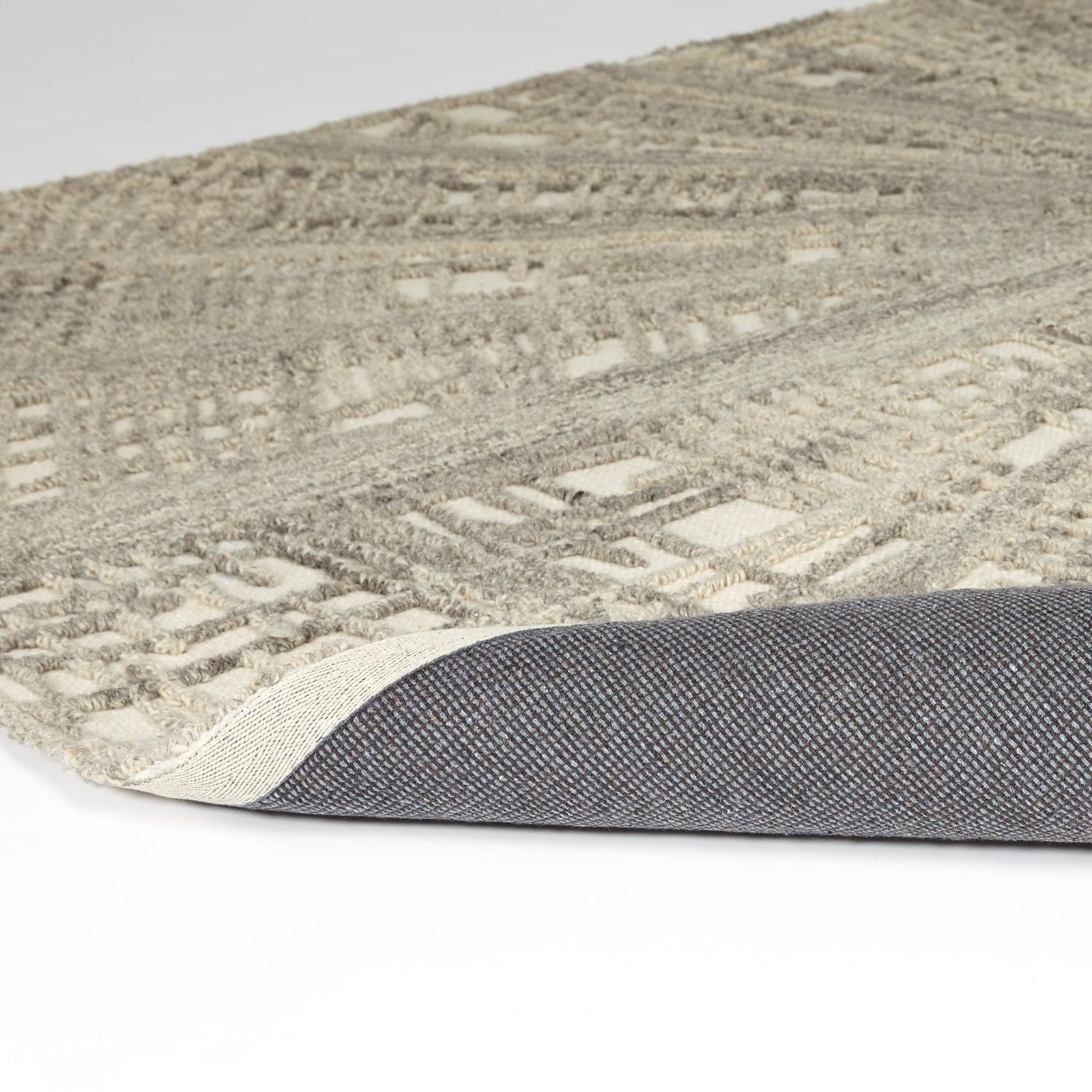 Global Views Ivory Natural Grey Vortex Rug