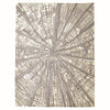Global Views Ivory Natural Grey Vortex Rug
