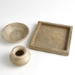 Global Views Antiqued White Marble Vase