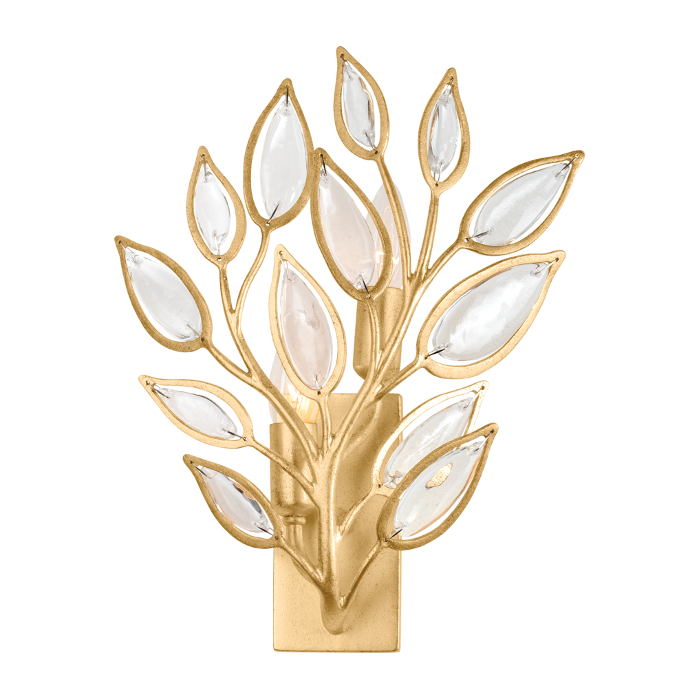 Hudson Valley Lighting Fairlee 2 Light 10.75 inch Vintage Gold Leaf Wall Sconce Wall Light