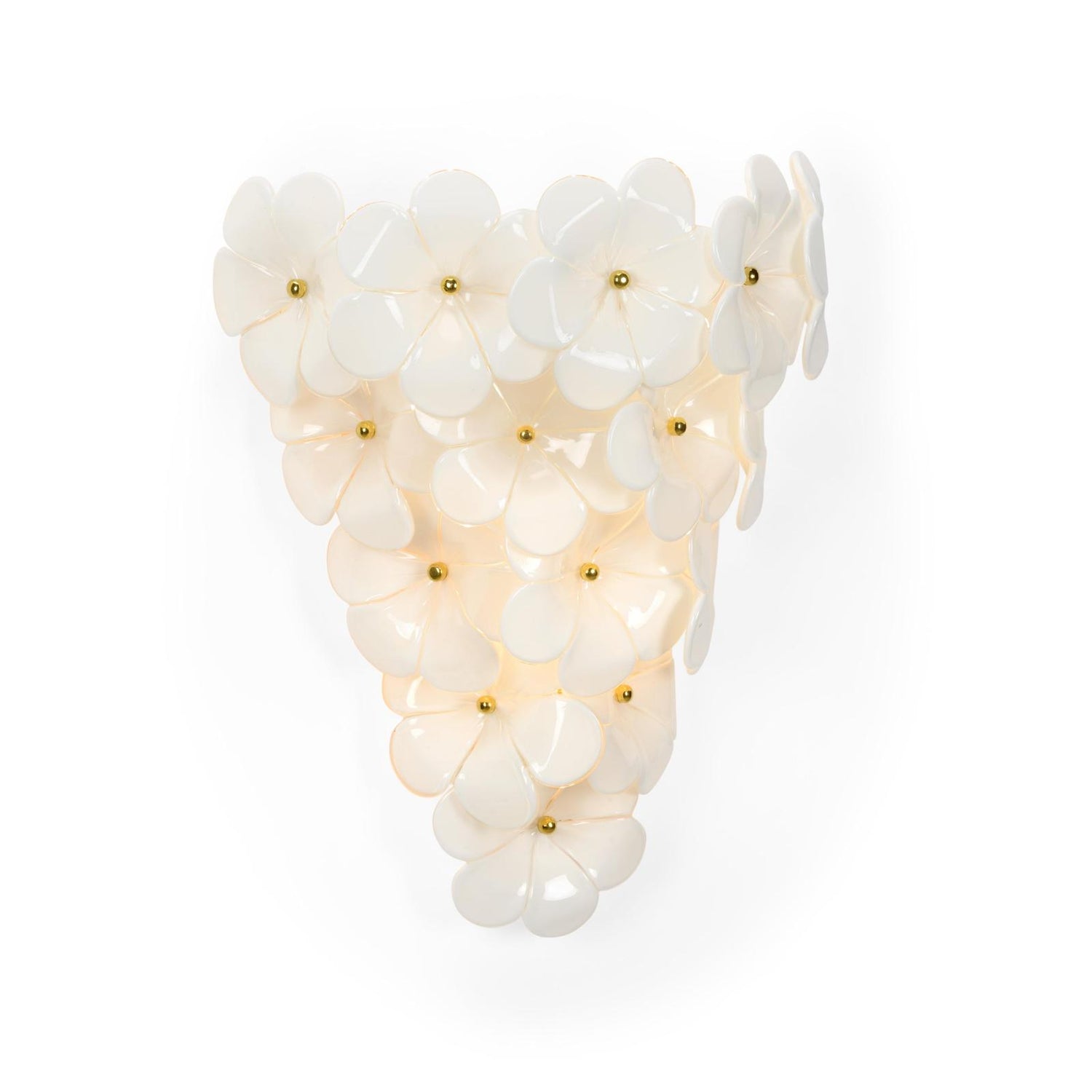Chelsea House Glass Flower Wall Sconce