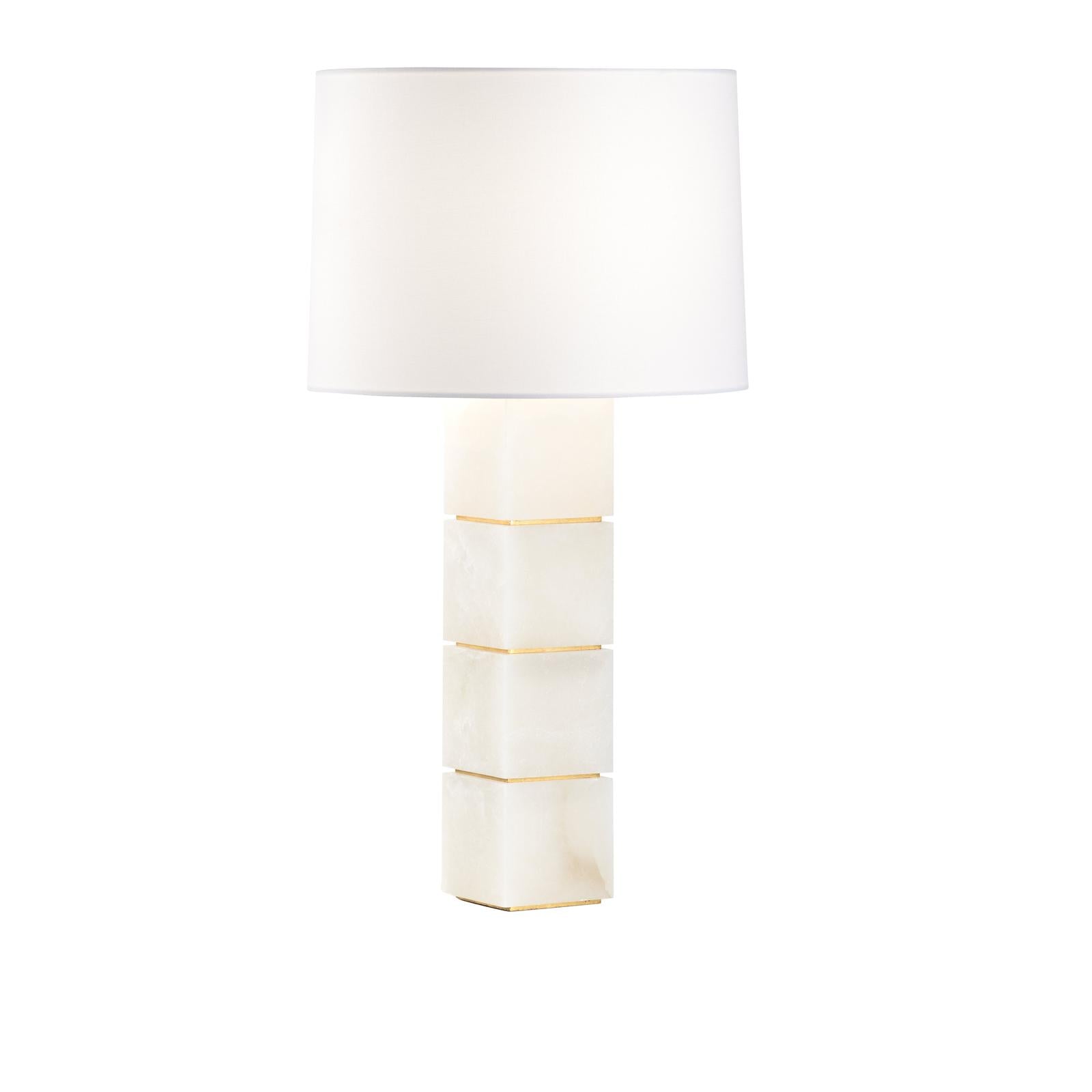 Chelsea House Stacked Alabaster Table Lamp