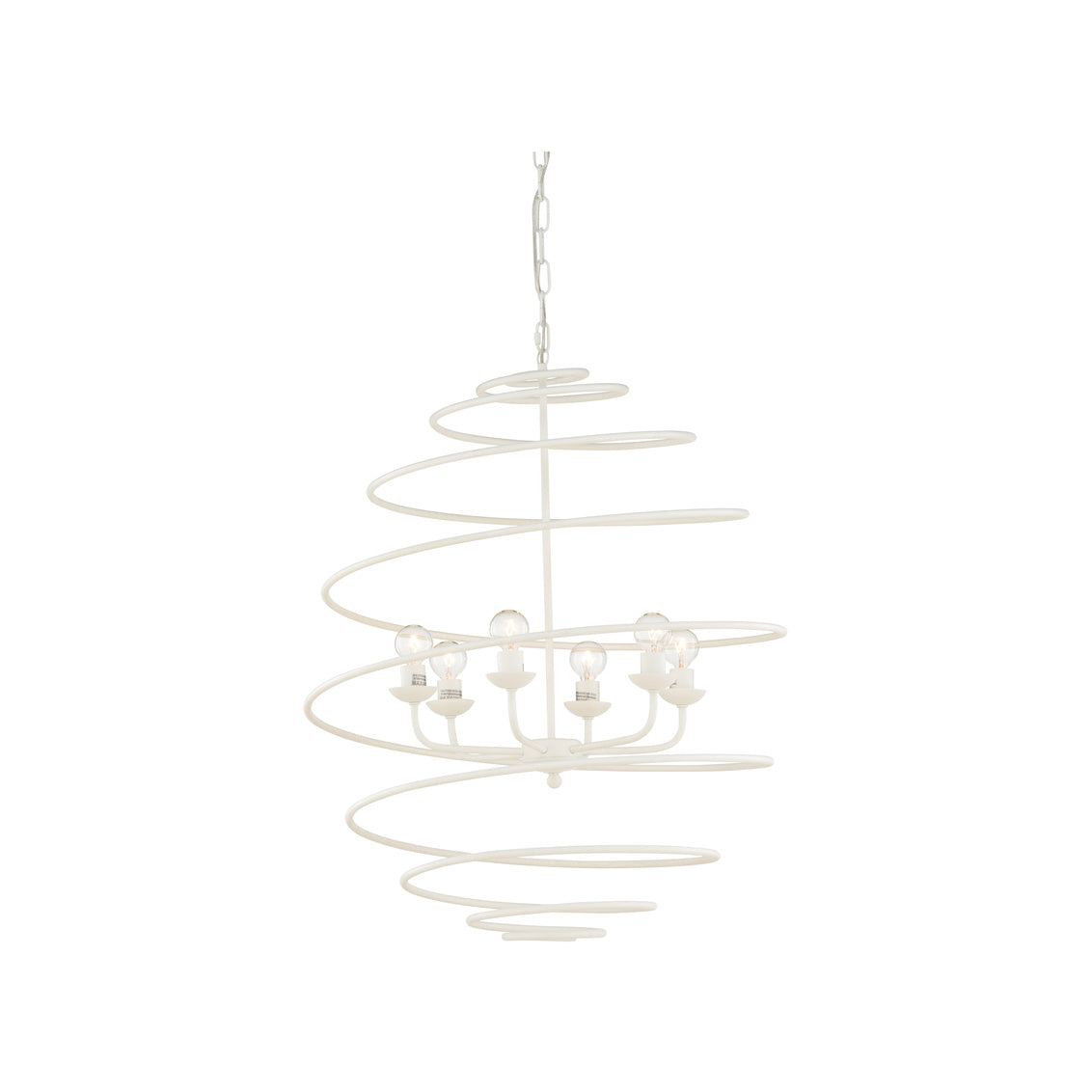 Chelsea House White Spyral Chandelier