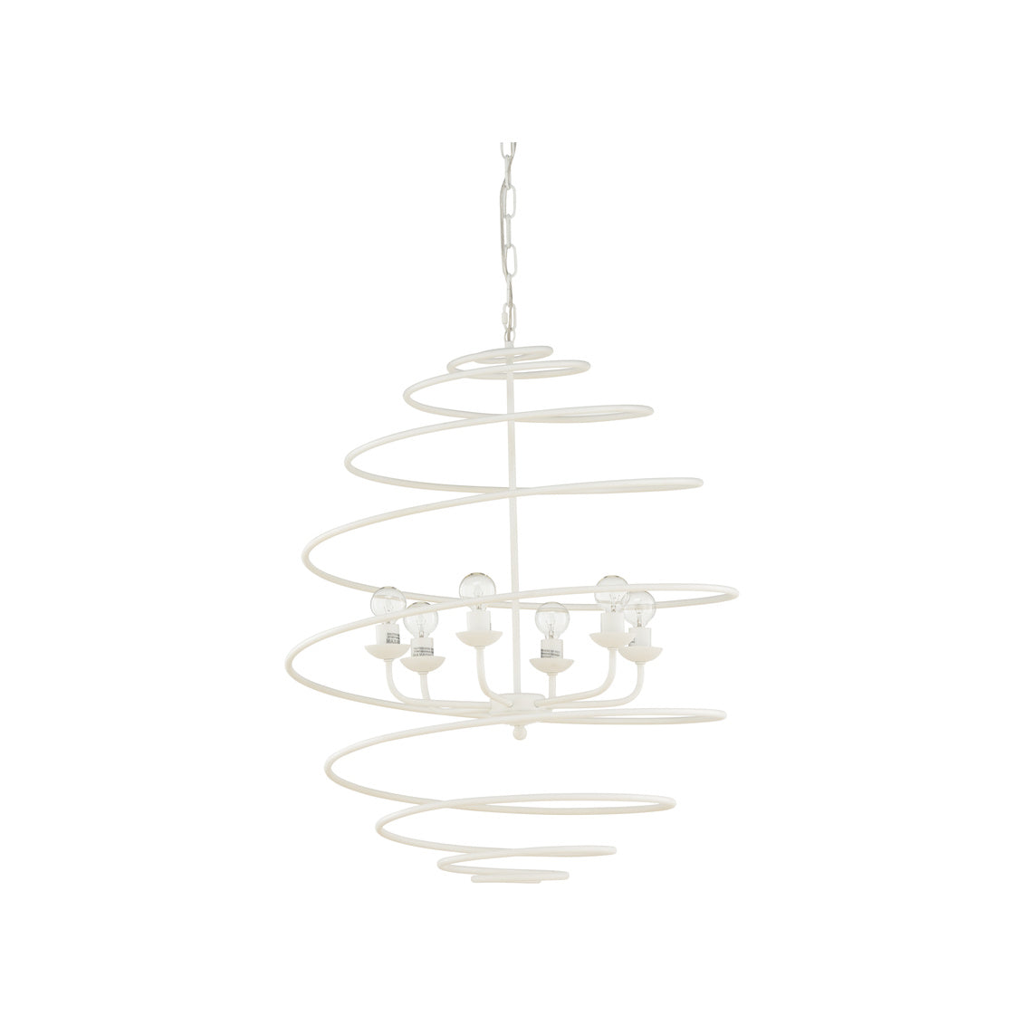 Chelsea House White Spyral Chandelier