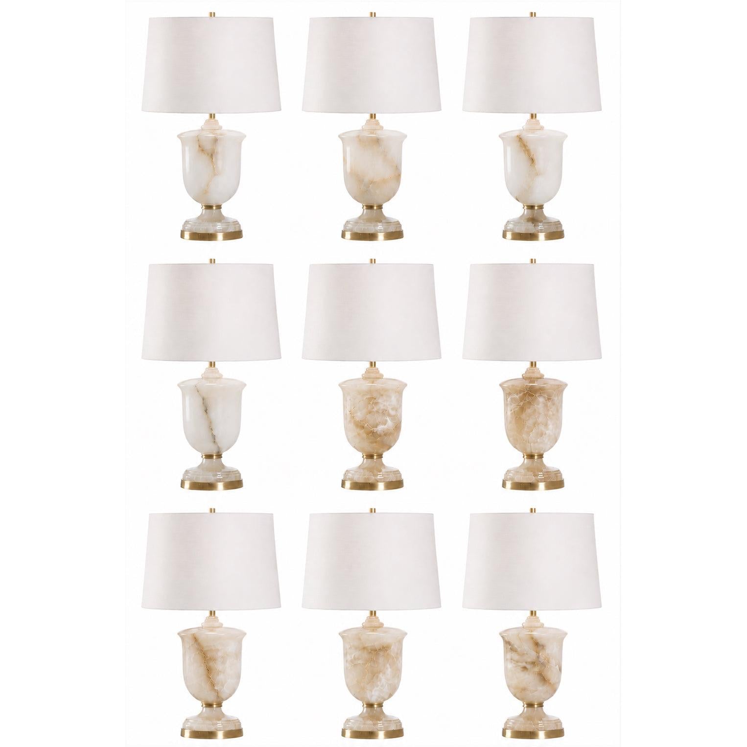 Chelsea House Alabaster Urn Table Lamp