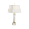 Chelsea House Alabaster Column Table Lamp