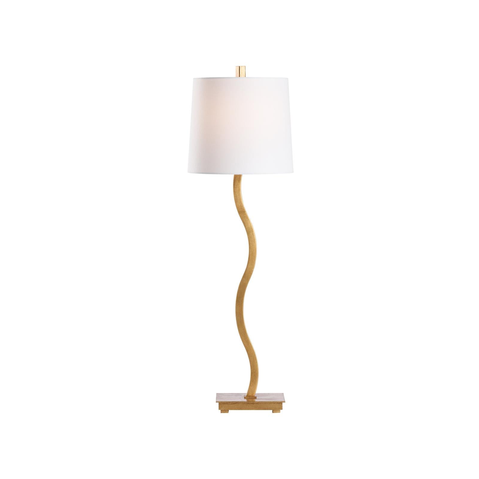 Chelsea House Gold Leaf Sway Buffet Table Lamp