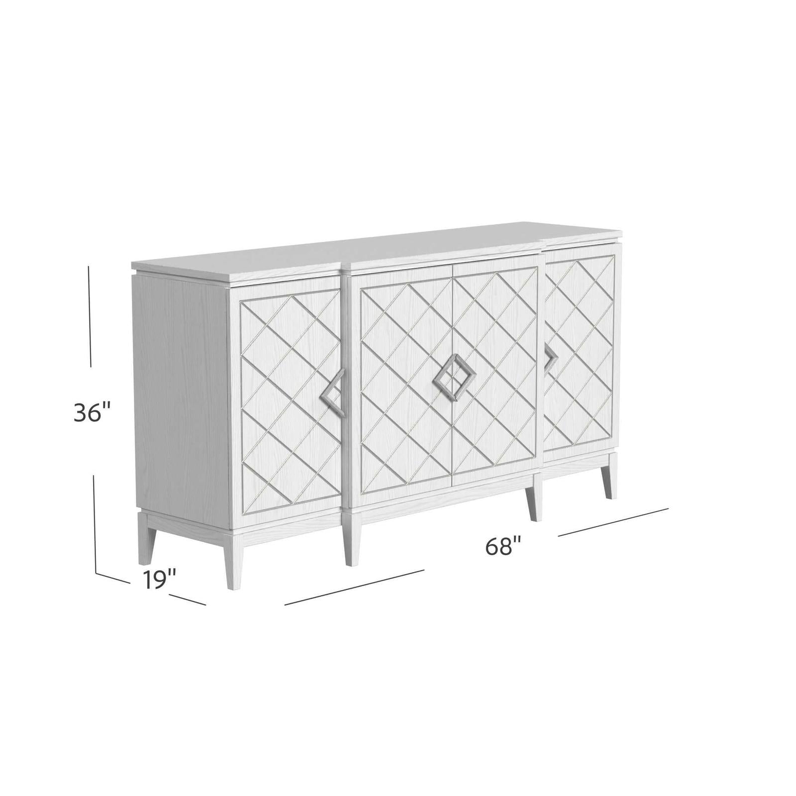 Bassett Mirror Farrow Four Door Cabinet