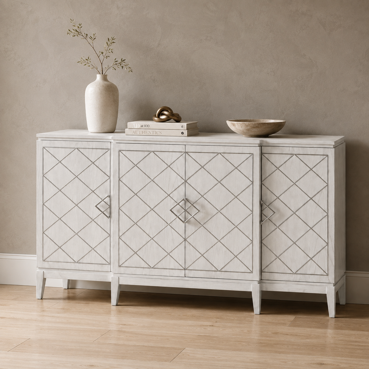 Bassett Mirror Farrow Four Door Cabinet