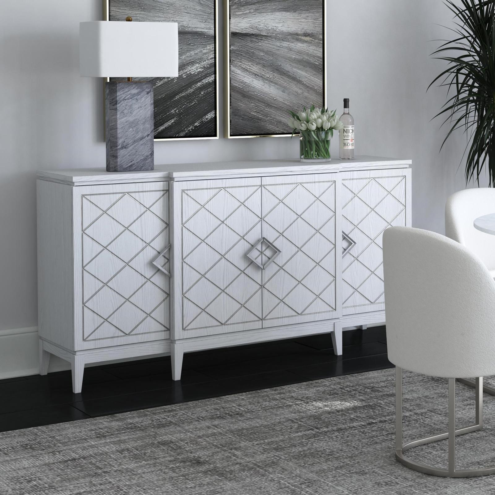 Bassett Mirror Farrow Four Door Cabinet
