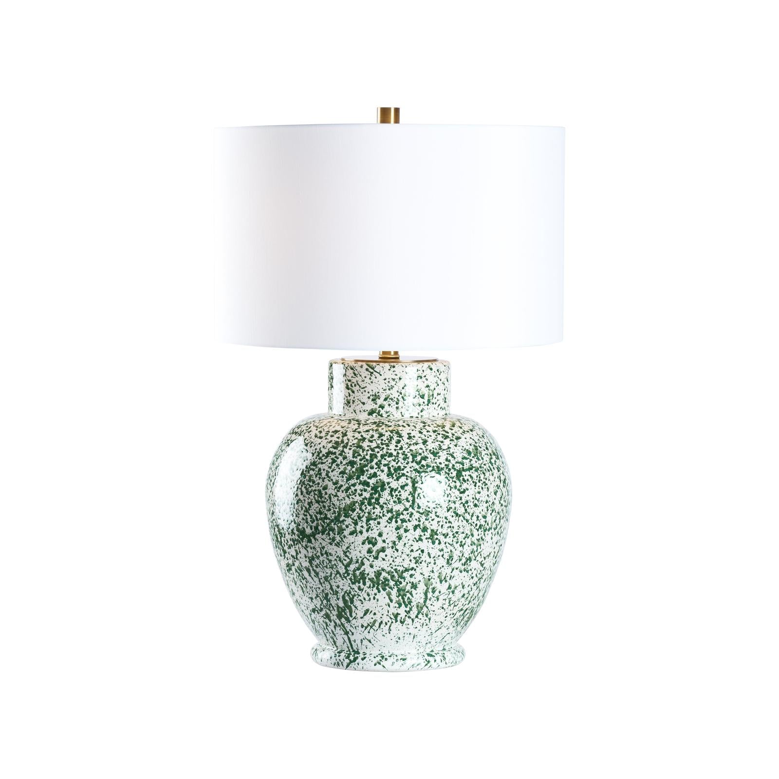 Chelsea House Green Spatter Table Lamp