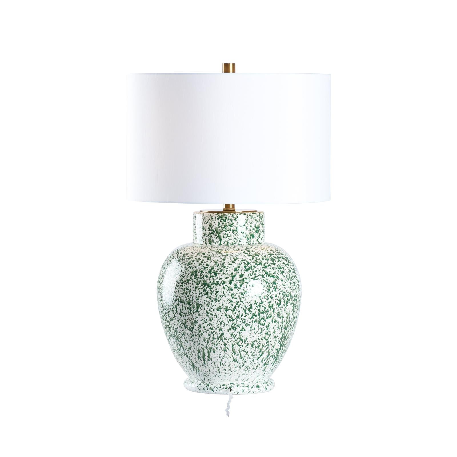 Chelsea House Green Spatter Table Lamp