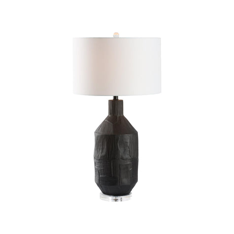 Chelsea House Furrow Black Table Lamp