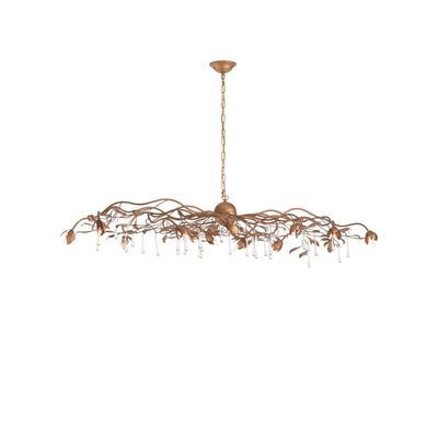 Chelsea House Bay Laurel Leaf Crystal Chandelier