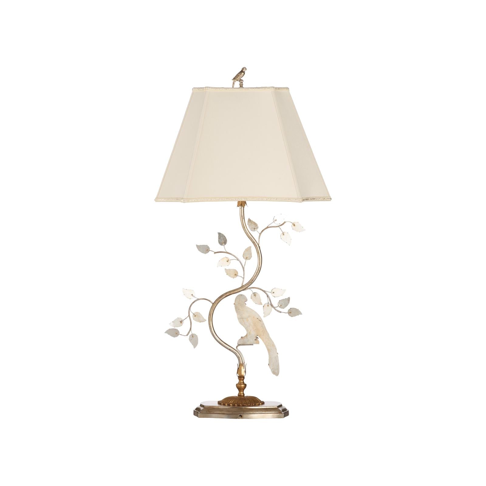 Chelsea House Crystal Bird Table Lamp