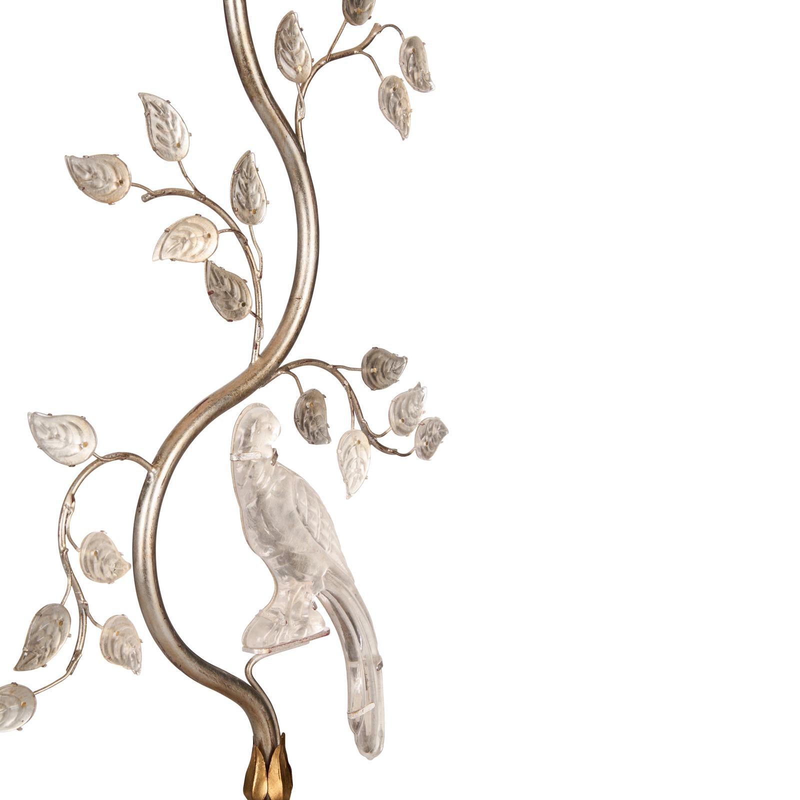 Chelsea House Crystal Bird Table Lamp
