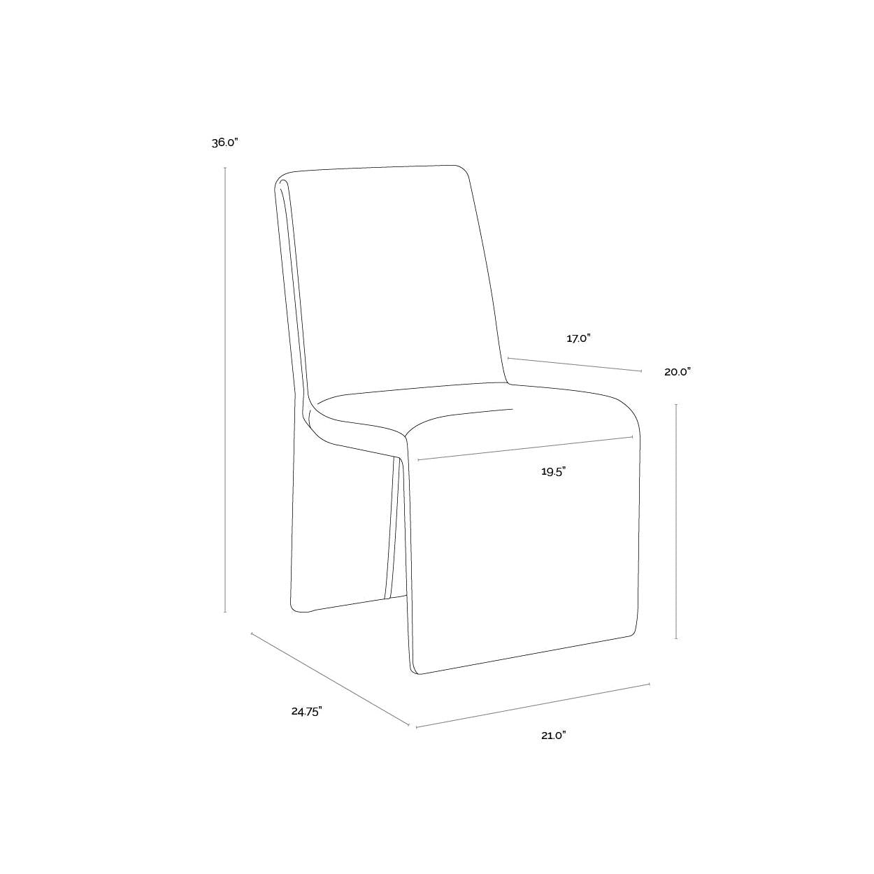 Sunpan Cascata Dining Chair