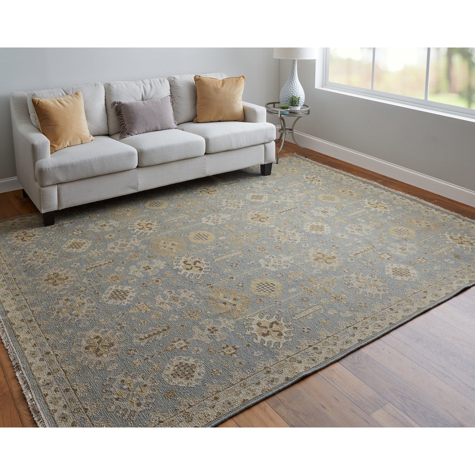 Feizy Corbitt 0610F Traditional Oriental in Blue/Gray/Ivory