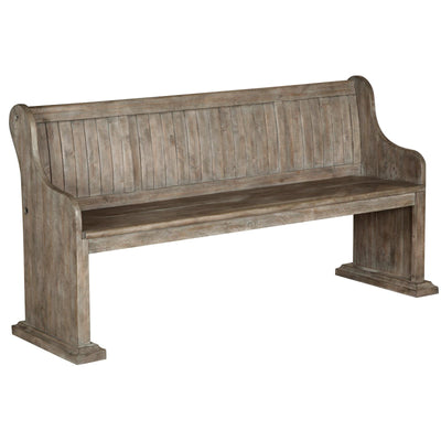 Magnussen Home Tinley Park Dove Tail Grey Bench