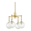 Hudson Valley Lighting Jewett 4 Light 24 inch Aged Brass Chandelier Ceiling Light