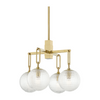 Hudson Valley Lighting Jewett 4 Light 24 inch Aged Brass Chandelier Ceiling Light