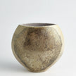 Global Views Golden Raku Flat Round Vase