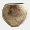 Global Views Golden Raku Flat Round Vase