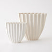 Global Views Cactus Vase Off White