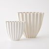 Global Views Cactus Vase Off White